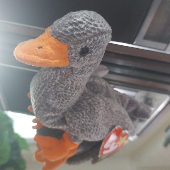 Ty Beanie Babies 1999 "Honks" the American Duck Plush Stuffed Animal Retired - Picture 4 of 7